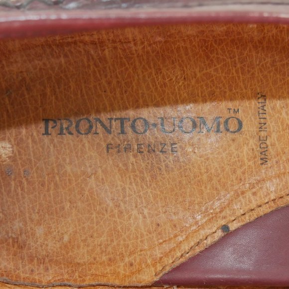Pronto Uomo Cordovan Leather Tassel Loafers Shoes